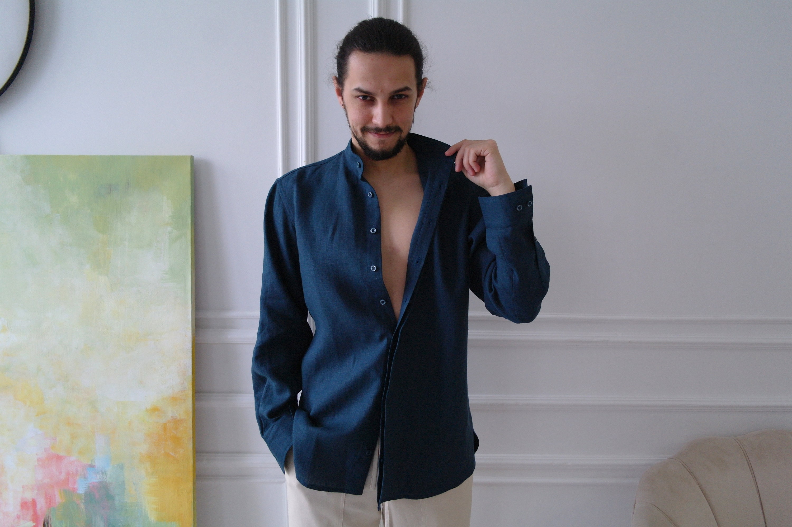 Chinese Button Shirt - Etsy