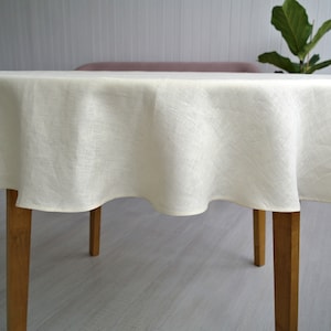 Pure Linen Tablecloth, Organic Linen table cloth. Round, square, rectangular tablecloths. Linen handmade tablecloth. Best Christmas Gift!