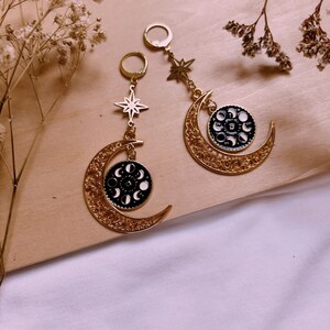 Pendientes dorados de la colección Witch Modelo 2