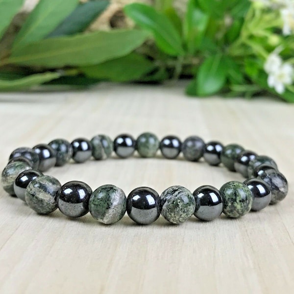 Bracelet Hématite - Jaspe Zèbre