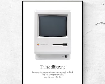 Apple「Think different.」ポスター デジタルダウンロード 1997 ロゴ