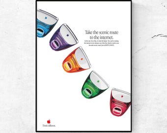 ビンテージiMac「YUM」ポスター：レトロなApple G3フレーバー
