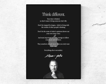 Think Different Poster Apple Computer Original 1998 - Joan Baez - Etsy