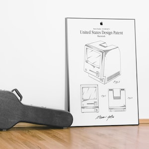 Macintosh Patent Poster. Apple Macintosh Patent Drawings Poster ...
