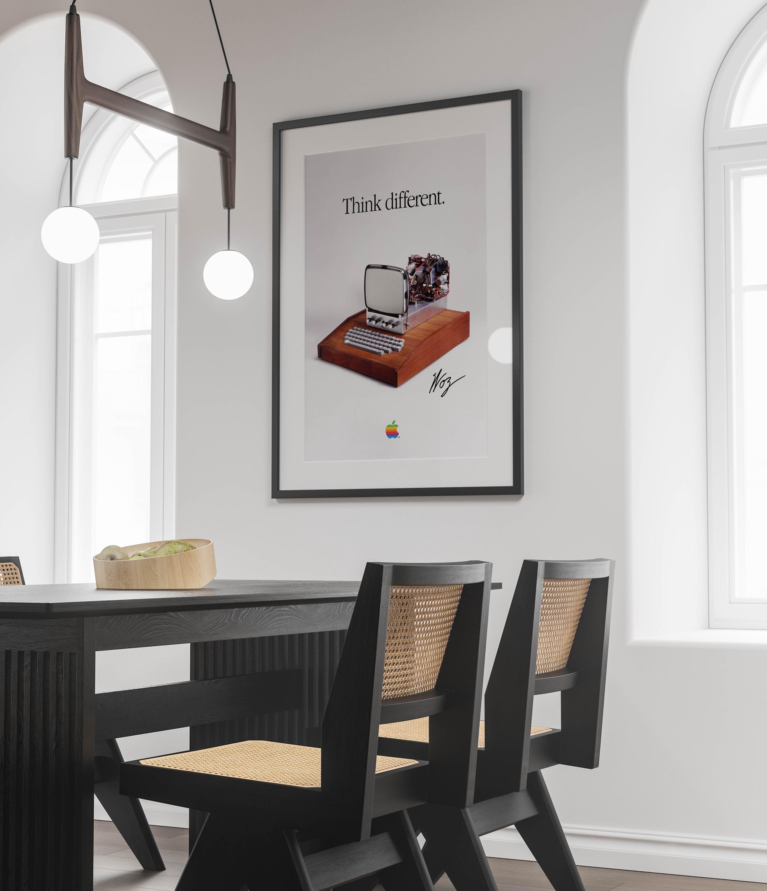 muku　Apple Poster Think Different Retro Tech Poster - Apple-inspired Digital