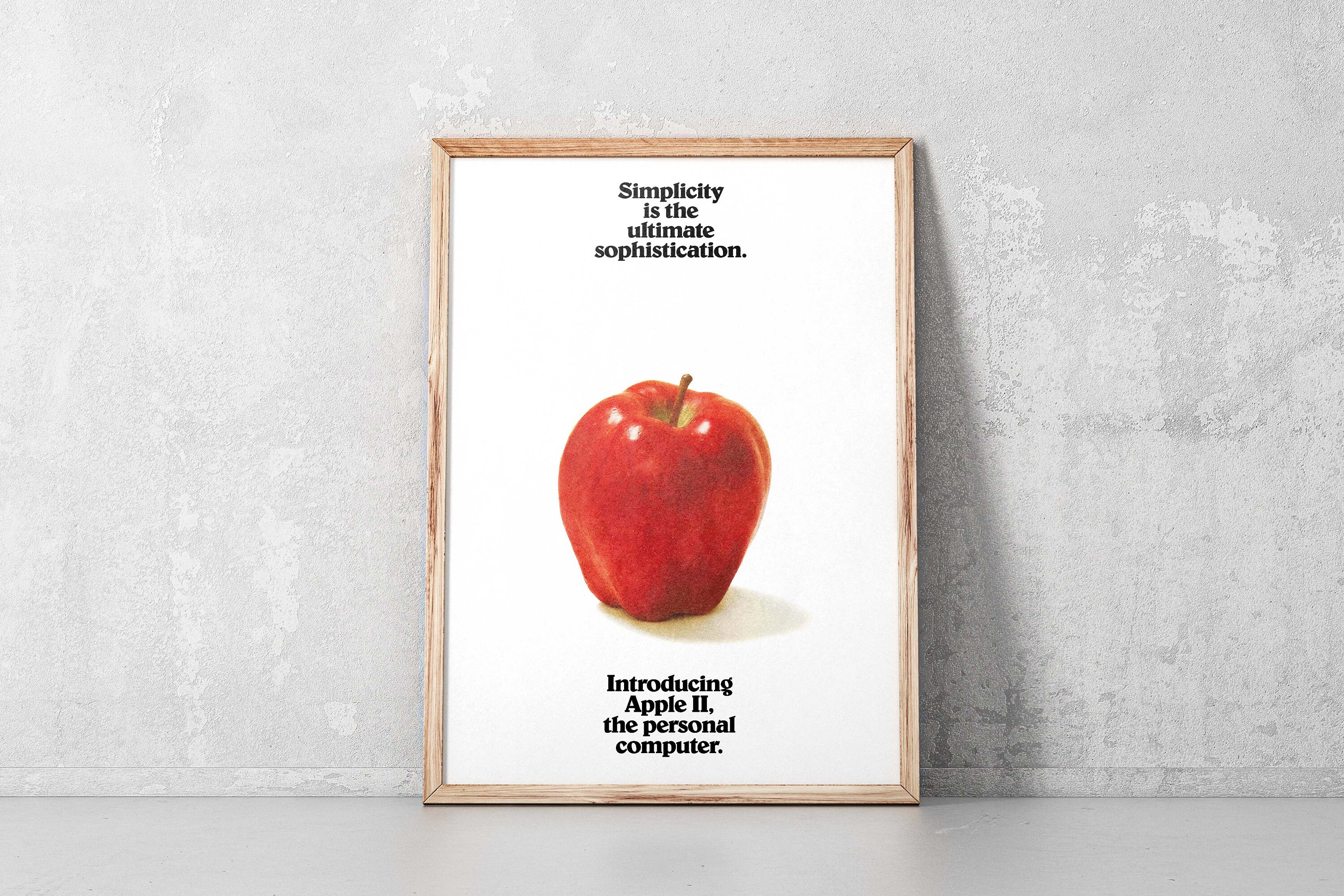 Vintage Apple II Poster: Retro Tech Print (digital Download