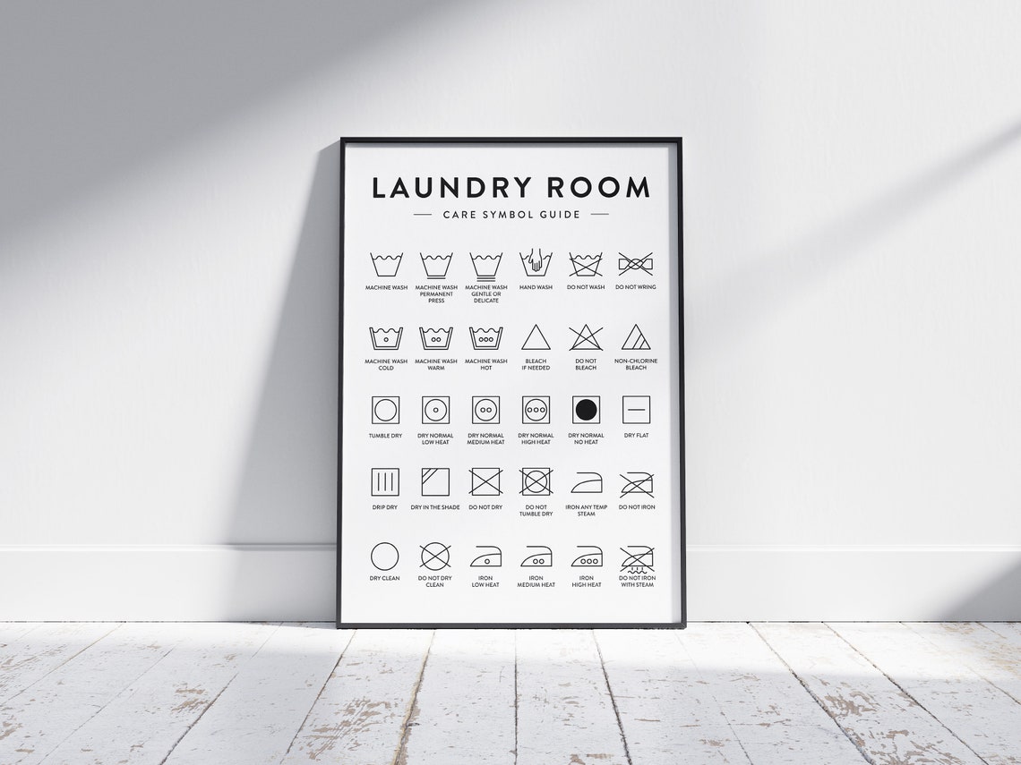 Laundry Sign Poster Laundry Sign Printable Laundry Decor | Etsy