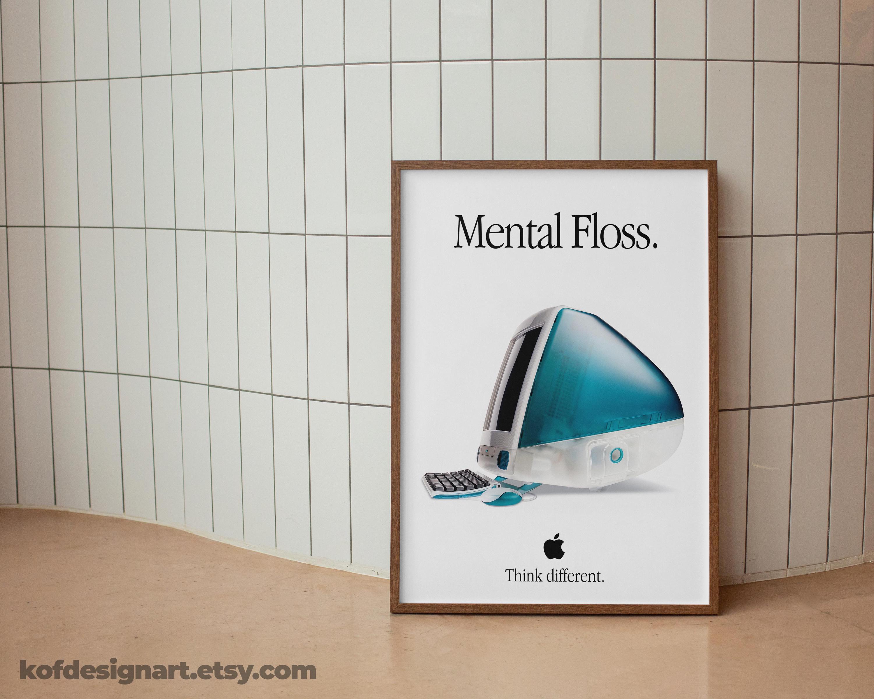 Imac G3 Poster, Mental Floss, Retro Macintosh Print (digital