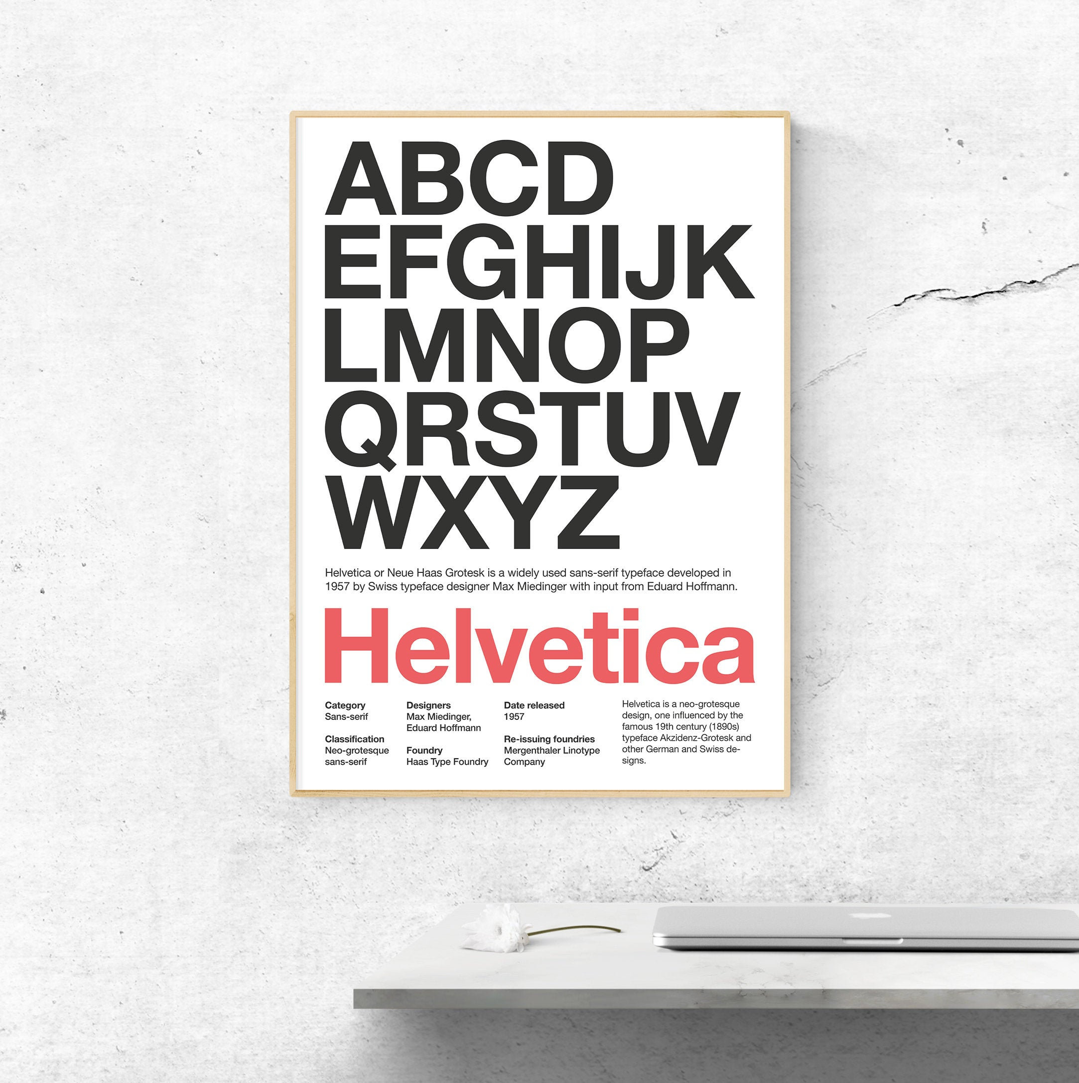 Helvetica Font Poster Helvetica Typeface Poster. Typographic - Etsy