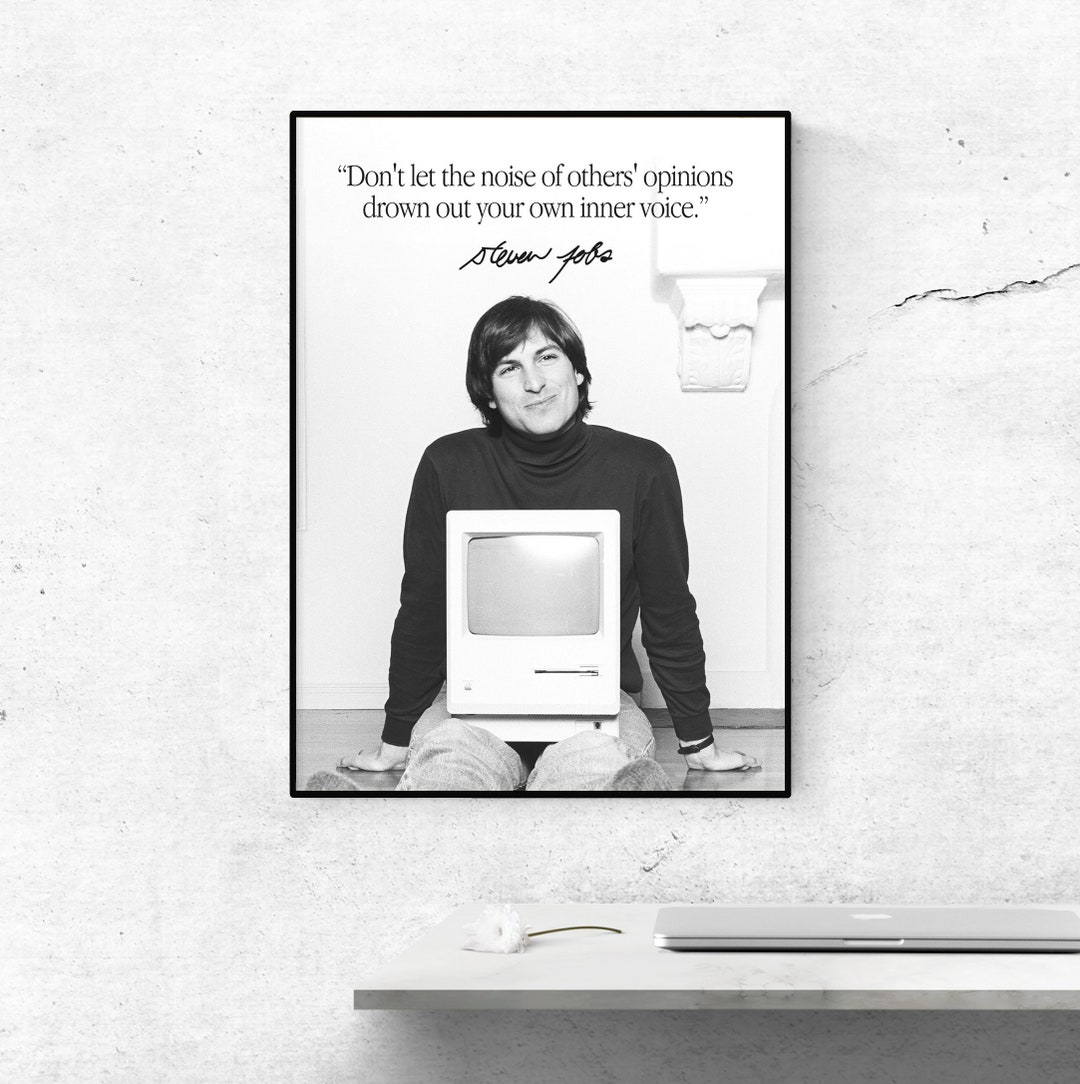 Steve Jobs Quote Poster: Inspirational Office Wall Art (digital