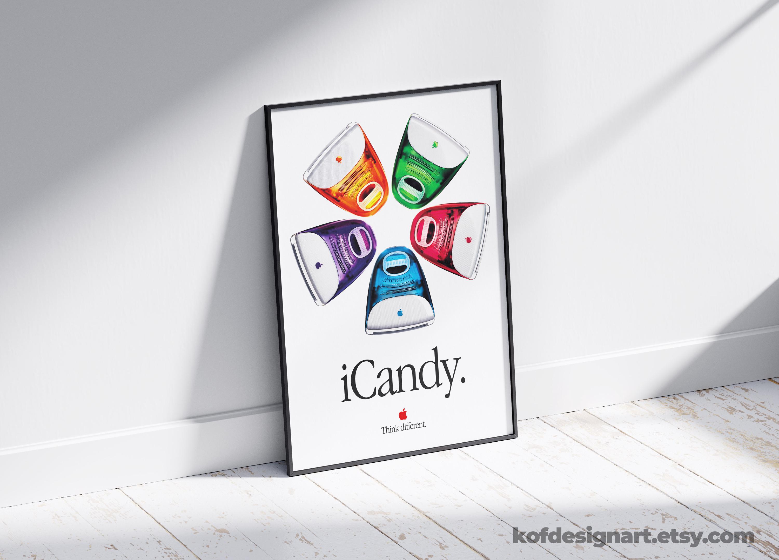Imac G3 Icandy Poster, Retro Macintosh Wall Art (digital Download