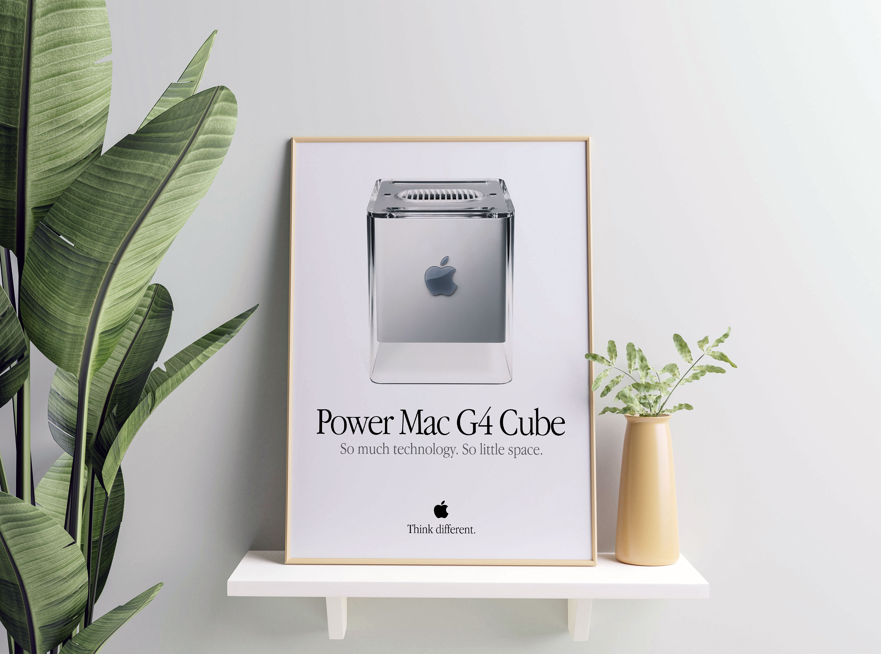 Apple Power Mac G4 Cube 広告ポスター：ヴィンテージ Mac プリント