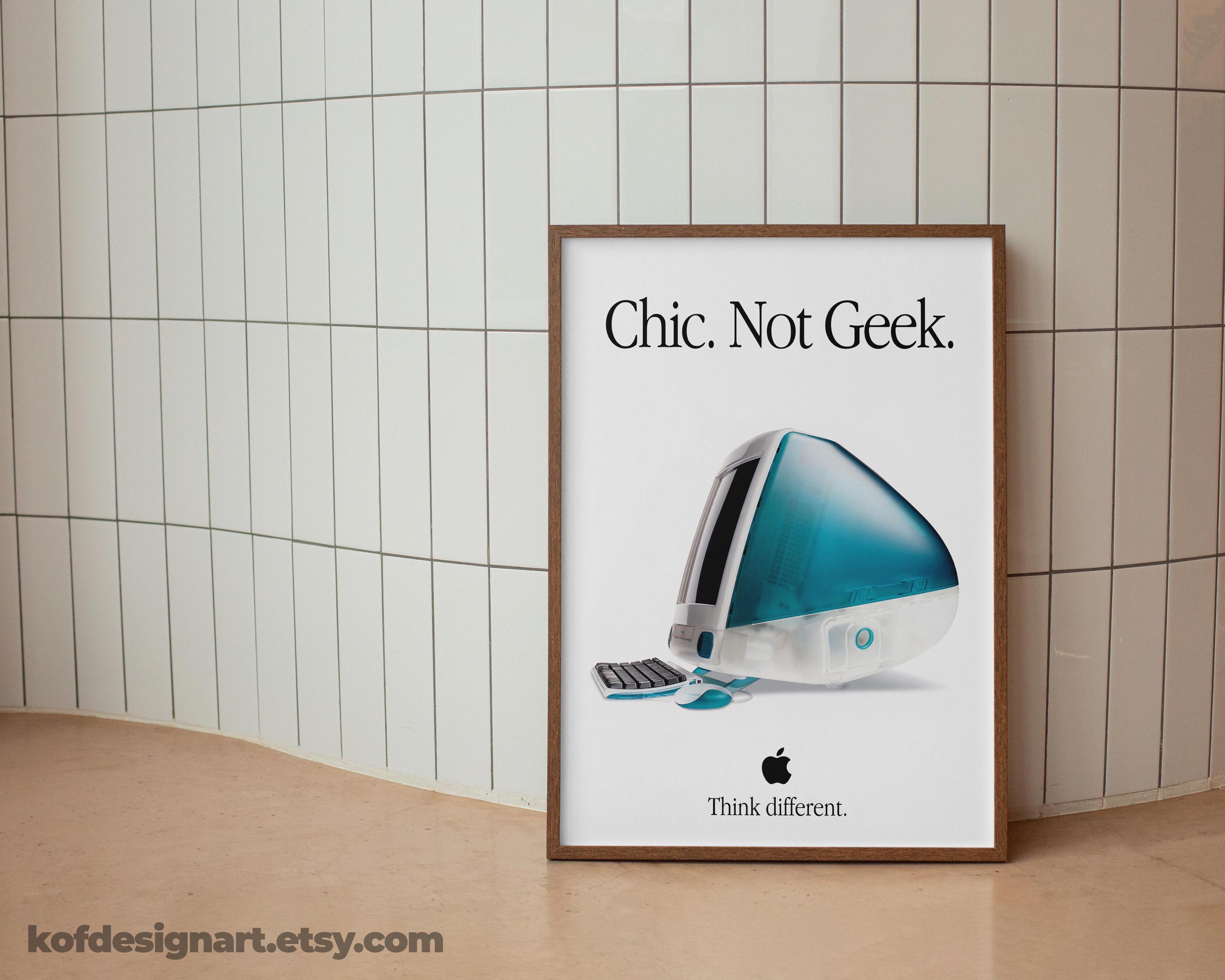 Imac G3 Poster, Chic Not Geek, Retro Macintosh Wall Art (digital