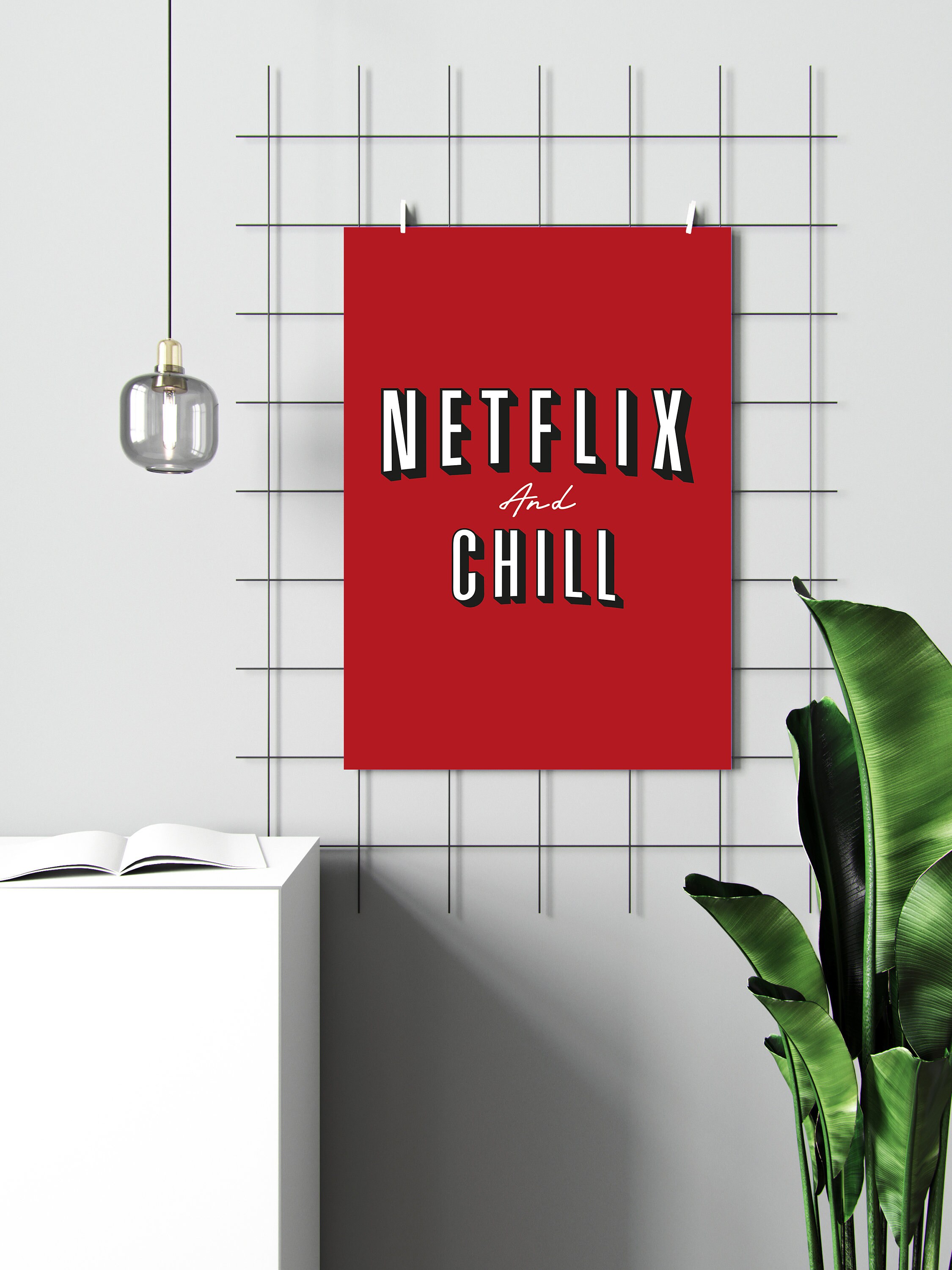 Netflix en Chill Poster Netflix Poster Netflix en Chill | Etsy