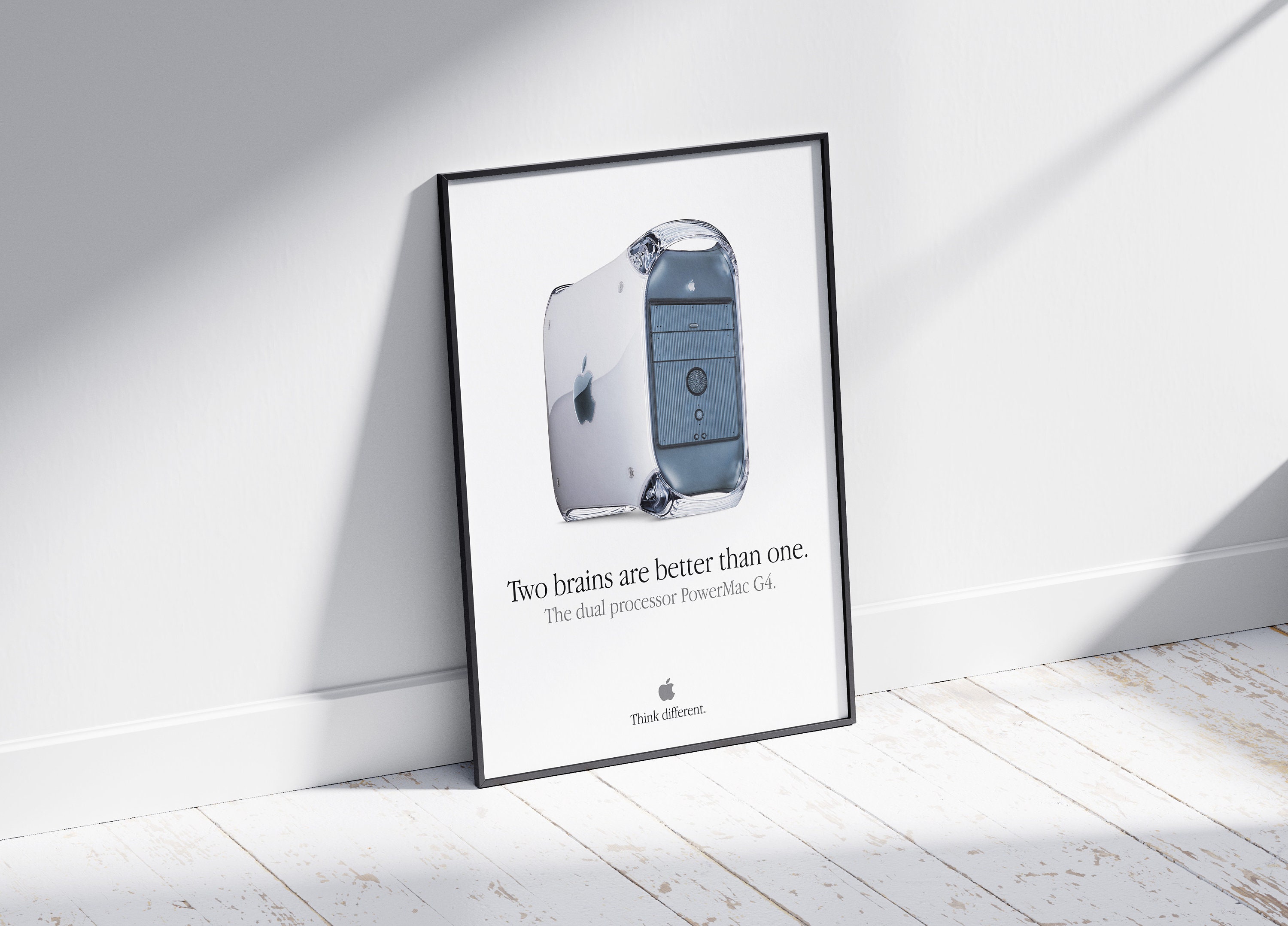 Vintage Powermac G4 Think Different Apple Poster Print (digital