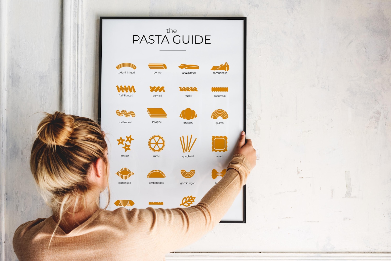 Printable Pasta Chart.pdf Pasta Types Poster | the Pasta Guide Wall Art | Italian Pasta Chart ...