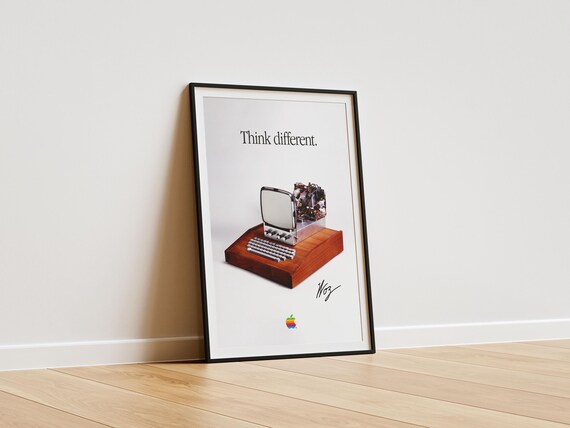 Apple 1 Poster: Wozniak Signature, Retro Tech Art (digital