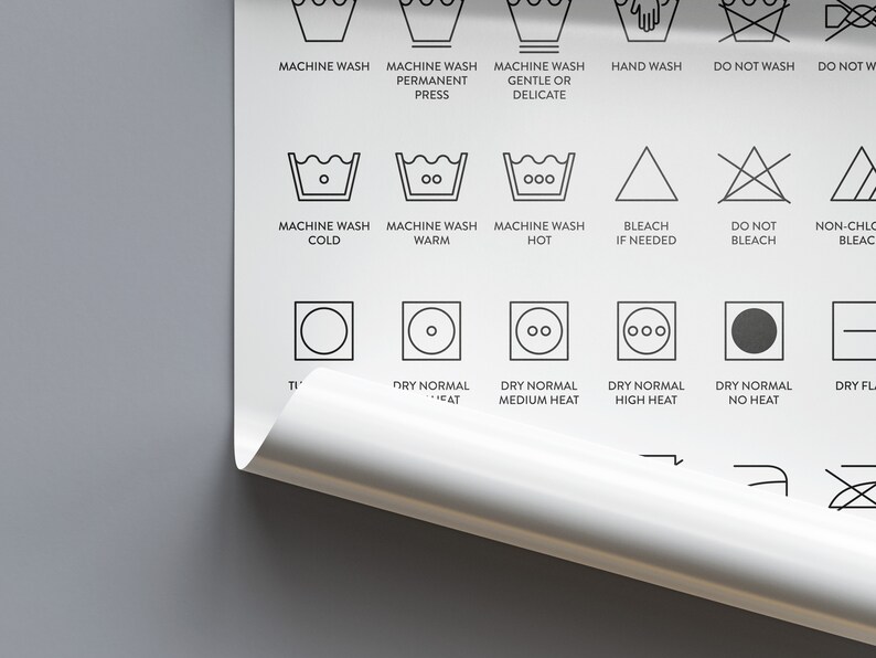 Laundry Sign Poster Laundry Sign Printable Laundry Decor Etsy