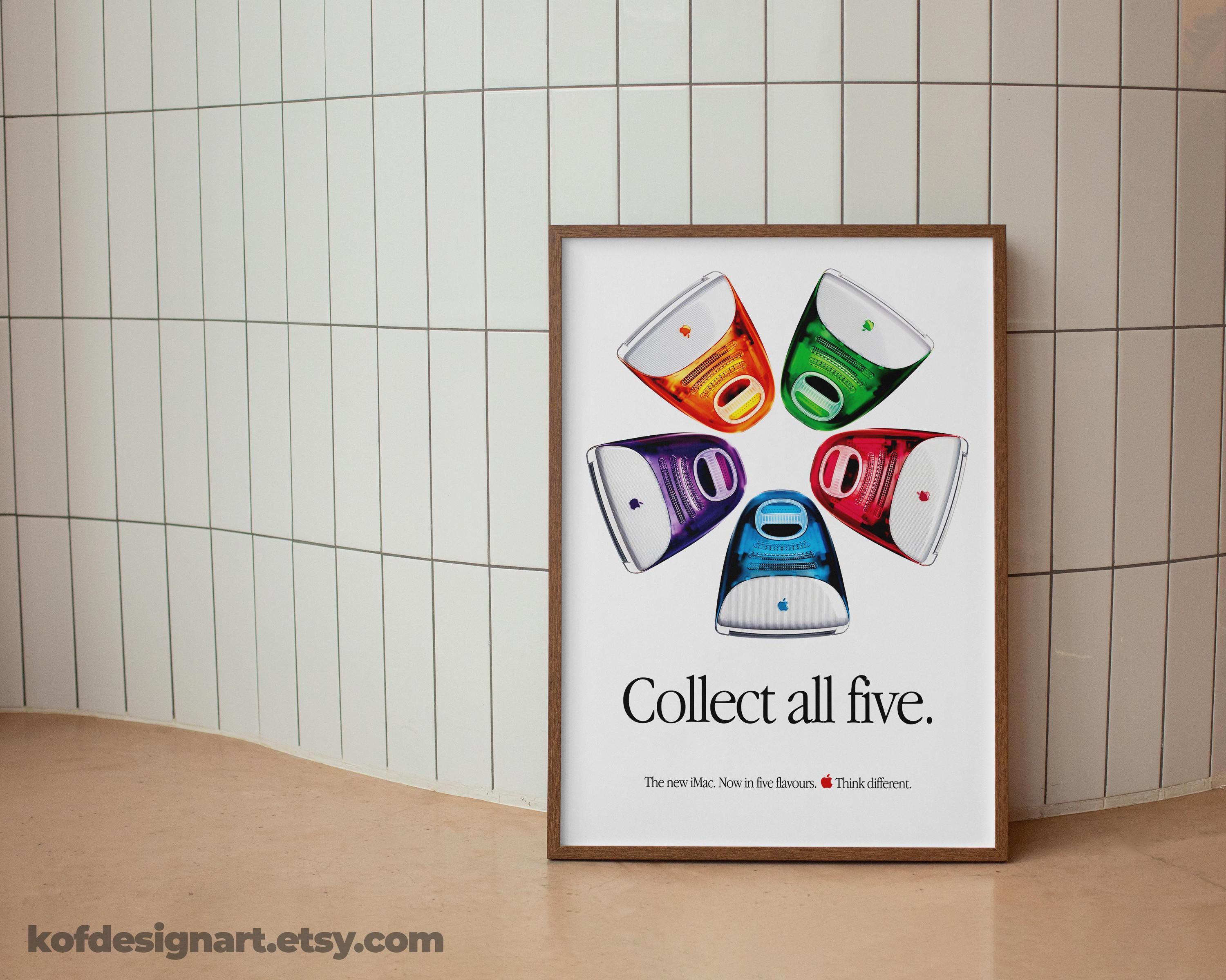 Imac G3 Poster, Apple Icandy Colors, Retro Macintosh Art (digital