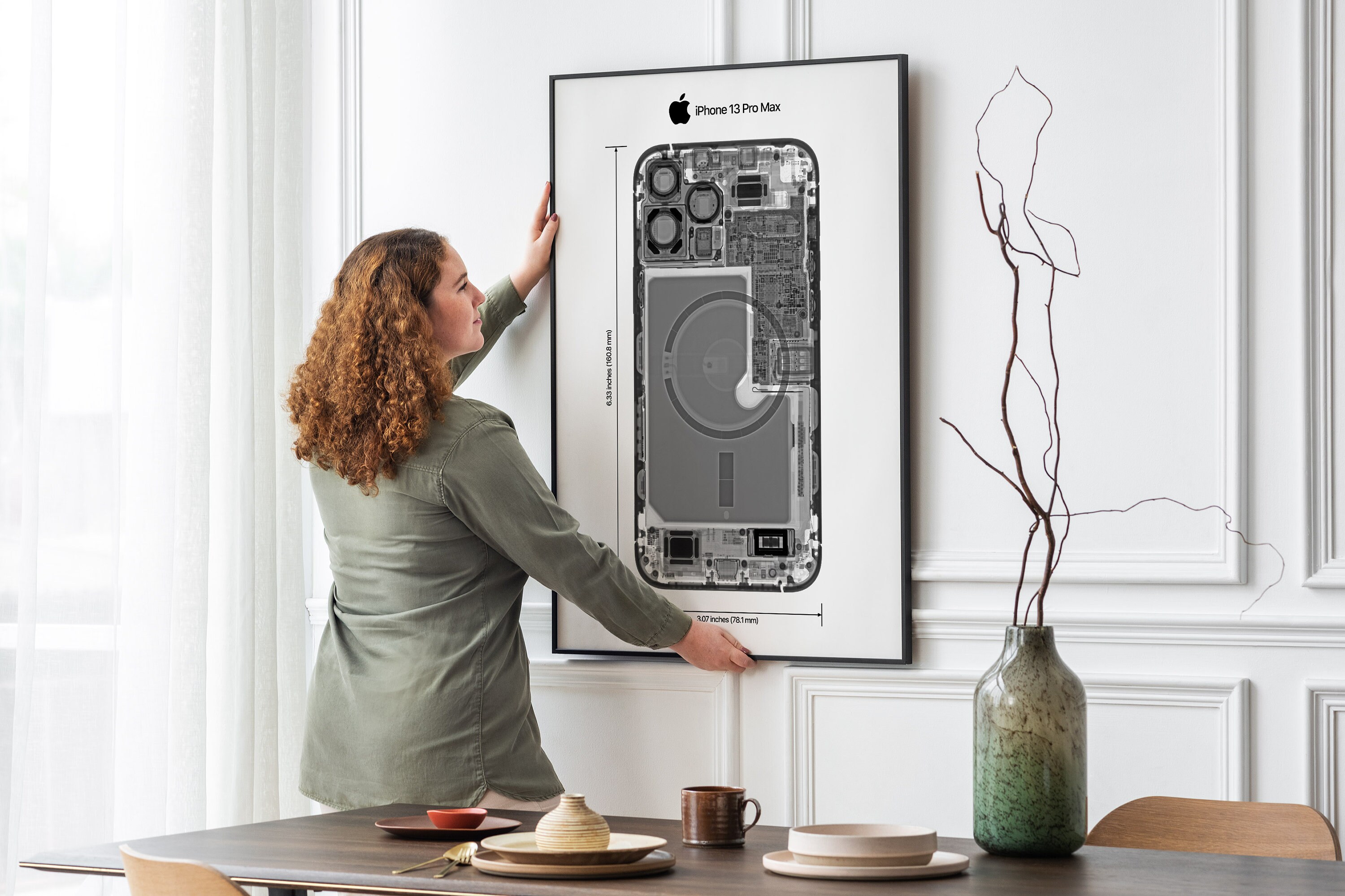 Apple Iphone 13 Pro Max Xray Poster. Iphone Xray Printable Etsy