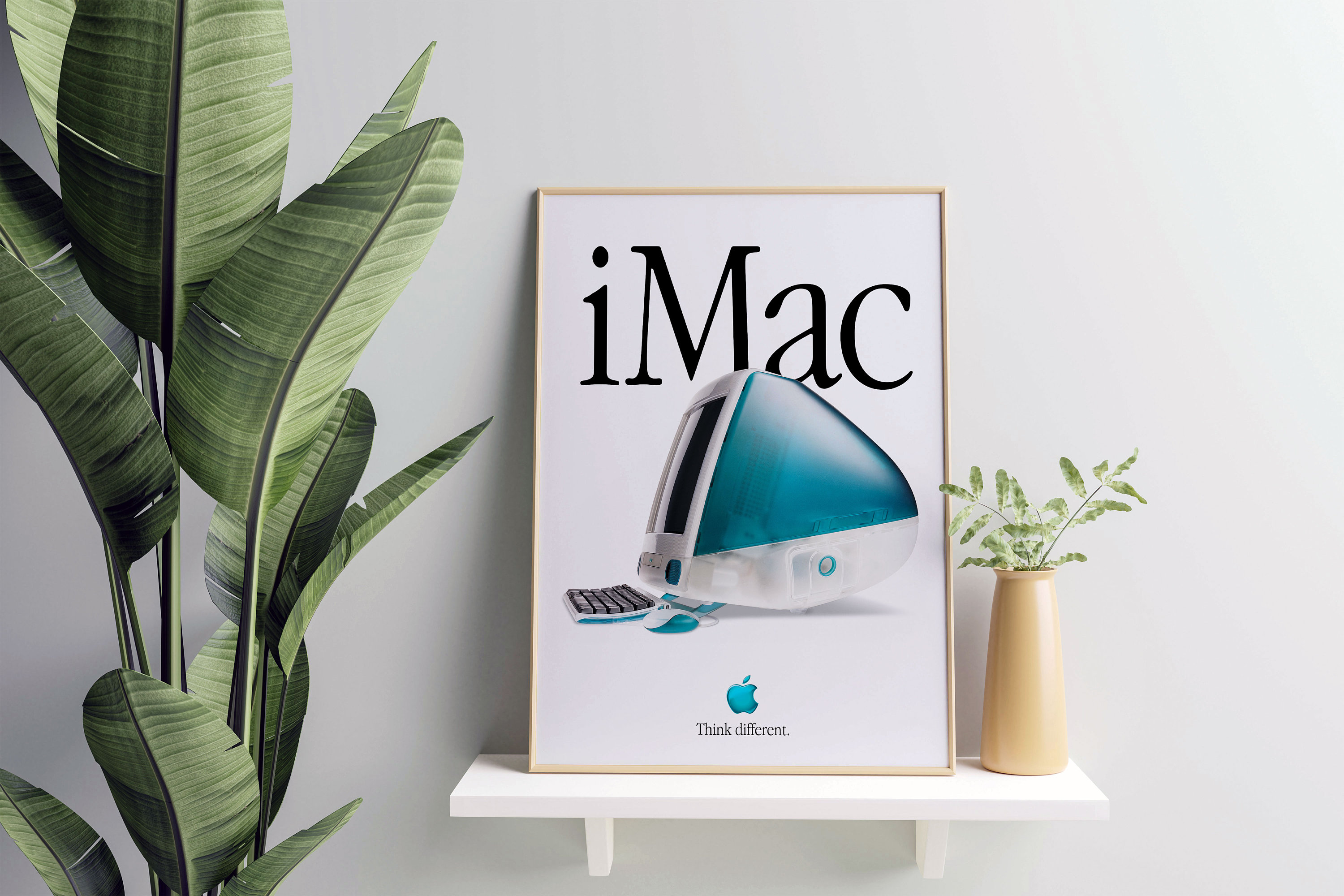 Vintage Bondi Blue Imac G3 Ad Poster: Collectible Apple Print