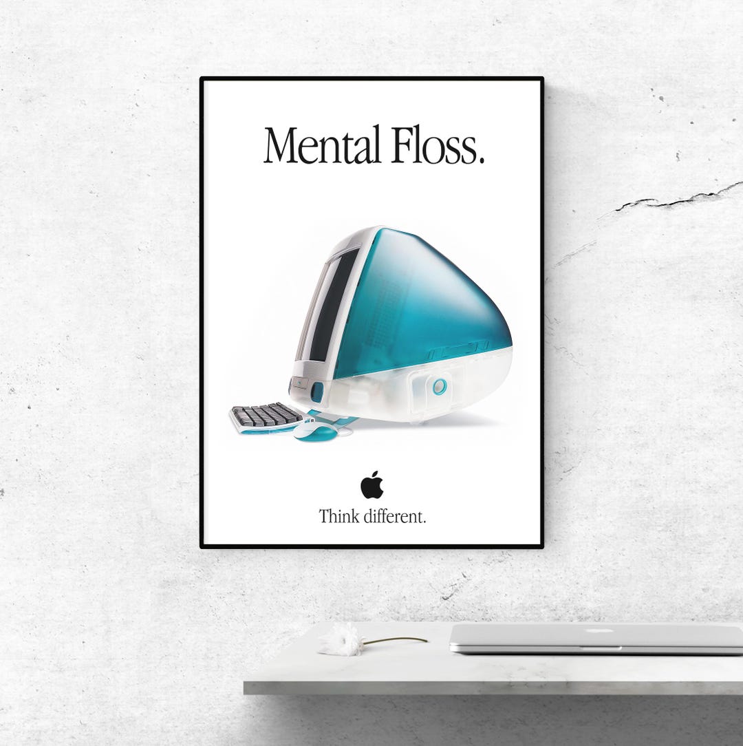 Imac G3 Poster, Mental Floss, Retro Macintosh Print (digital