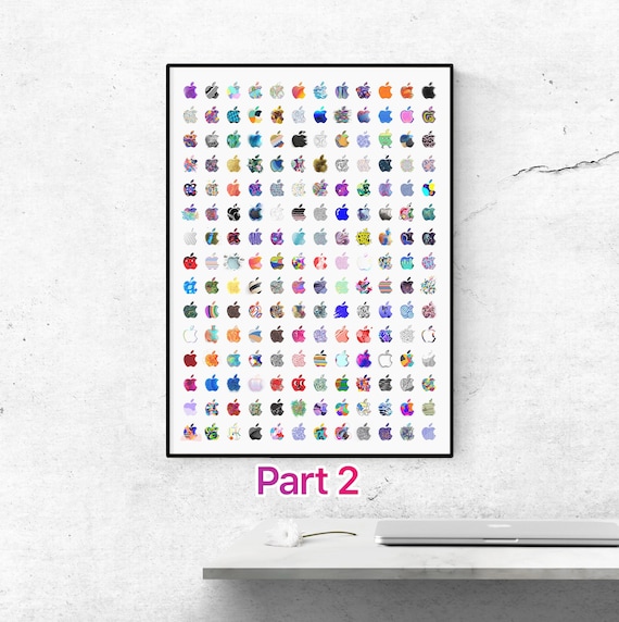Apple イベントロゴポスター：Apple セットアップ用のレインボー