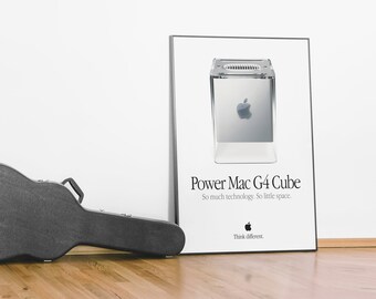 MacBook本体 PowerMac G4 & Chinema Display Poster MacBook本体 PowerMac G4 & Chinema Display Poster Vintage