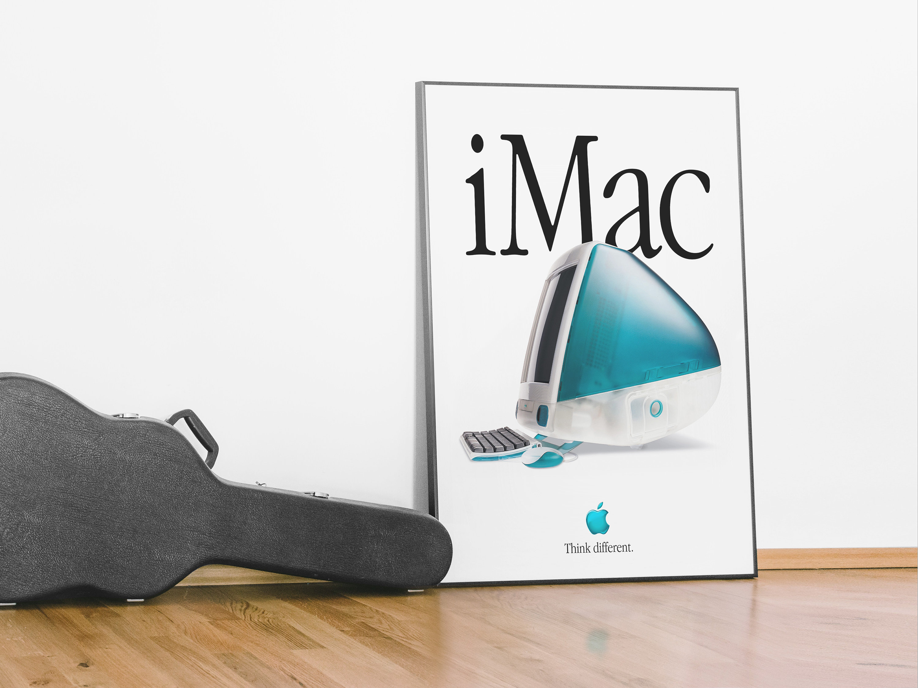 Vintage Bondi Blue Imac G3 Ad Poster: Collectible Apple Print