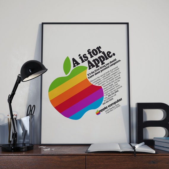 Vintage Apple Ad Poster: Retro Tech Print (digital Download) - Etsy