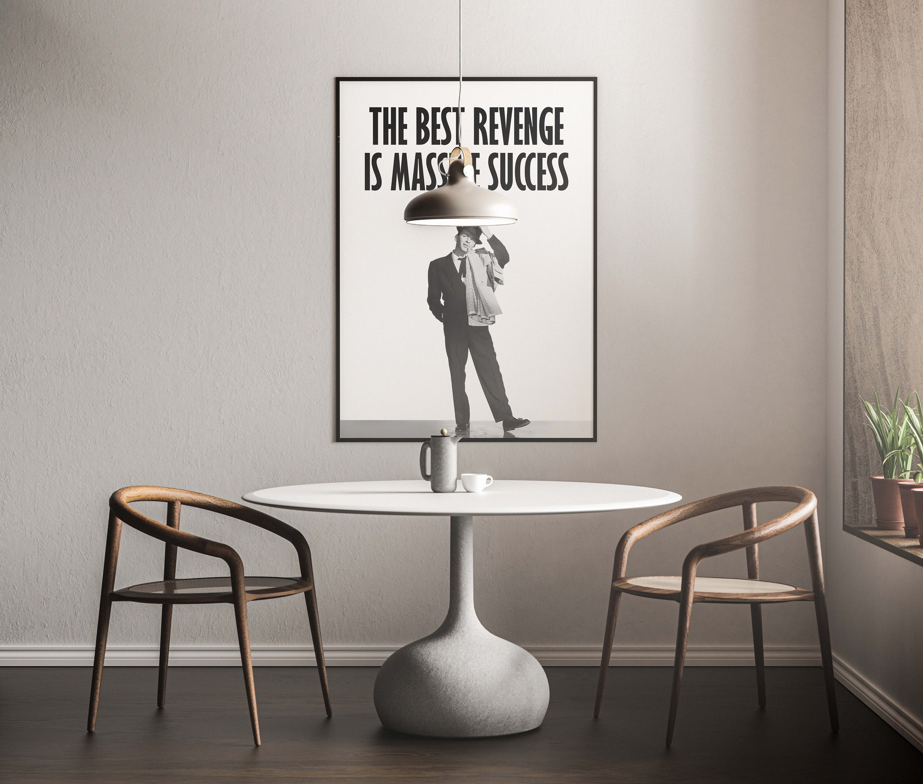 フランク・シナトラの名言ポスター：モチベーションを高めるオフィス装飾（デジタルダウンロード） - Etsy 日本, image size:3000x2550