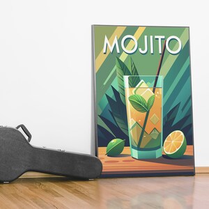 Plaque Déco Mojito – 40 X 20 Cm – Style Palette Bar & Bistrot – FAYE – NEUVE