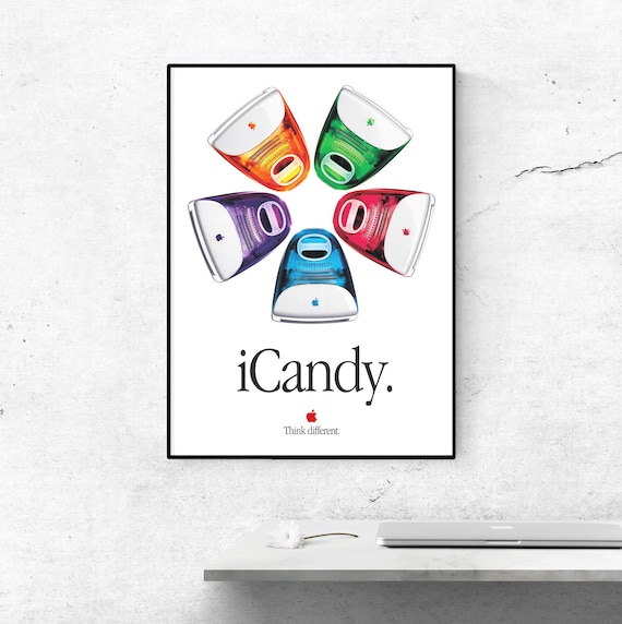 Imac G3 Icandy Poster, Retro Macintosh Wall Art (digital Download