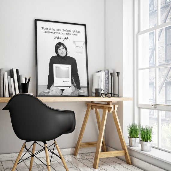 Steve Jobs Quote Poster: Inspirational Office Wall Art (digital