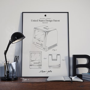 Macintosh Patent Poster. Apple Macintosh Patent Drawings Poster ...