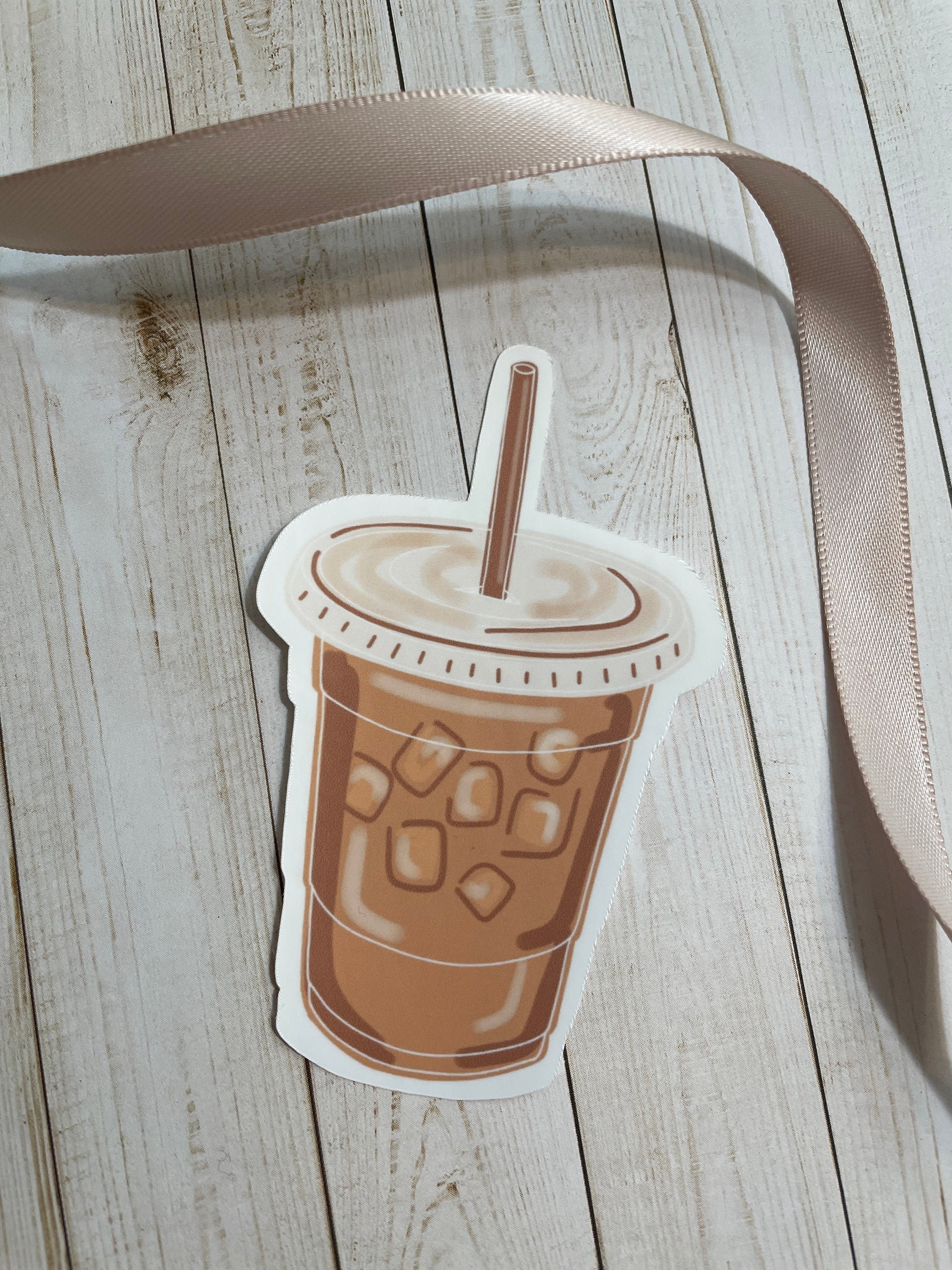 coffee sticker iced coffee aesthetic sticker sticker