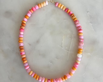 Sherbet Opal Gemstone Necklace