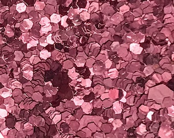 Sequin Glitter Paper - Rose Pink | PACK OF 5 | Decorative Glitter Covered Paper in Blush Pink | DIY Wedding Invitations | Card Making