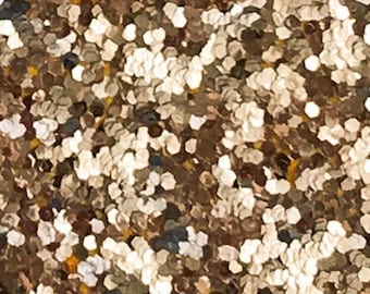 Sequin Glitter Paper - Champagne | PACK OF 5 | Gold glitter paper | Decorative A4 Paper for DIY Wedding Invitations | Card Making