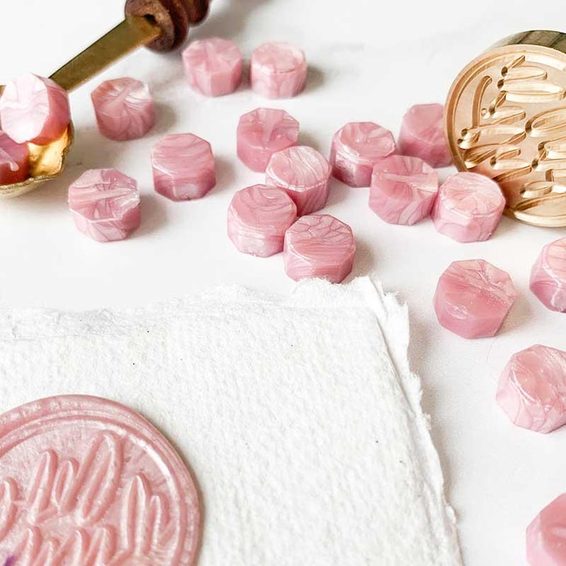 Sealing Wax BEADS - Soft Pink  ImagineDIY