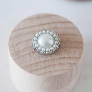 Naomi | Kleine ronde parelversiering | PARTIJ VAN 10 | Decoratieve parel | DIY-huwelijksuitnodigingen, kaarten maken, knutselen | Parelcluster