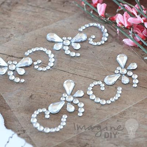 Crystal Dragonfly Self Adhesive Stickers | Decorative Crystal Stickers | Dragonfly stickers | Rhinestone | Decorative Crystal Sticker