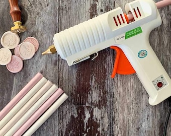 Pistolet do laku - Pistolet do topienia wosku - Pistolet do kleju z regulowaną temperaturą, idealny do pieczęci lakowych i pieczęci lakowych - Niesamowity pistolet do pieczęci lakowych