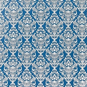 Alessandra Paper French Blue . PACK OF 5 . Decorative Paper . Patterned Paper . A4 Paper .