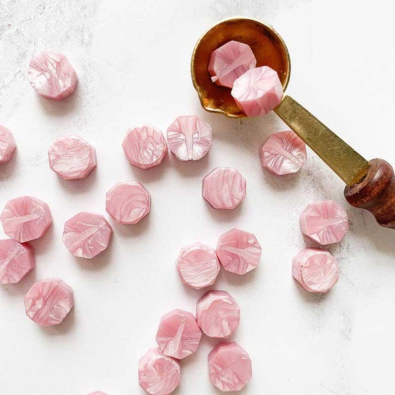 Sealing Wax BEADS - Soft Pink  ImagineDIY