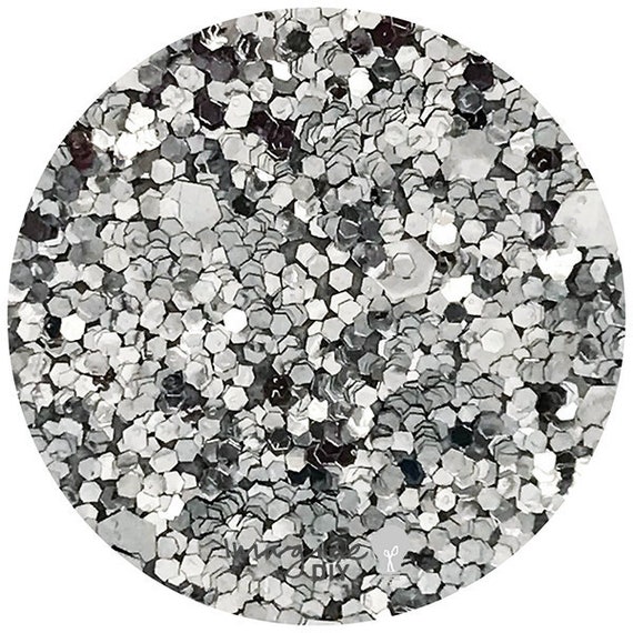 Sequin Glitter Paper Silver PACK OF 5 Decorative A4 Glitter Paper in Silver DIY Invitation Decoration Card Making Scrapbooking