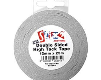 High Tack Double Sided Tape | Very Sticky Double Sided Tape | Perfect for Glitter Card and Paper