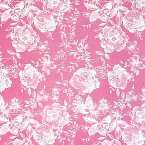 Lois Floral Paper in Raspberry  . PACK OF 5 . Decorative Paper . Patterned Paper . A4 Paper .
