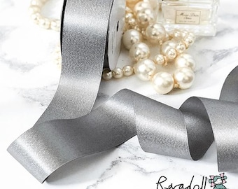 Silver Sparkle Ribbon | Metallic Silver Ribbon | 16mm, 22mm or 38mm wide | Perfect Ribbon for DIY Wedding Invitations