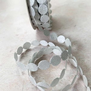 Ruban Perluxe Sparkle Dots (Blanc) | Bordure décorative à pois en blanc
